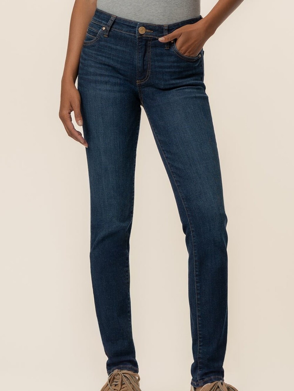 KUT from the Kloth Catherine Mid Rise Boyfriend Jeans Abelia Wash Size 0